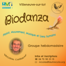 Ateliers le jeudi matin de 10h30 à 12h30, à Villeneuve-sur-lot, facilités par Nicolas Caillaud